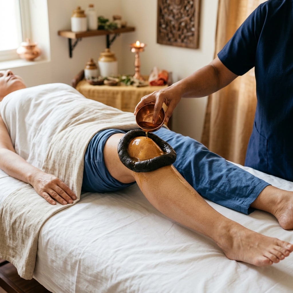Janu Basti Treatment