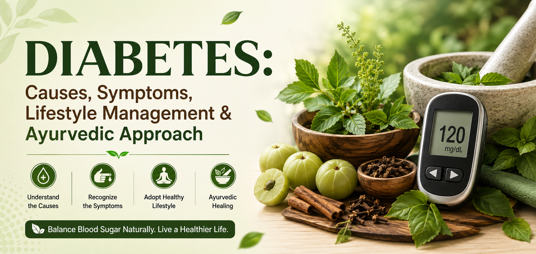 Diabetes: Causes, Symptoms, Lifestyle Management &amp; Ayurvedic Approach