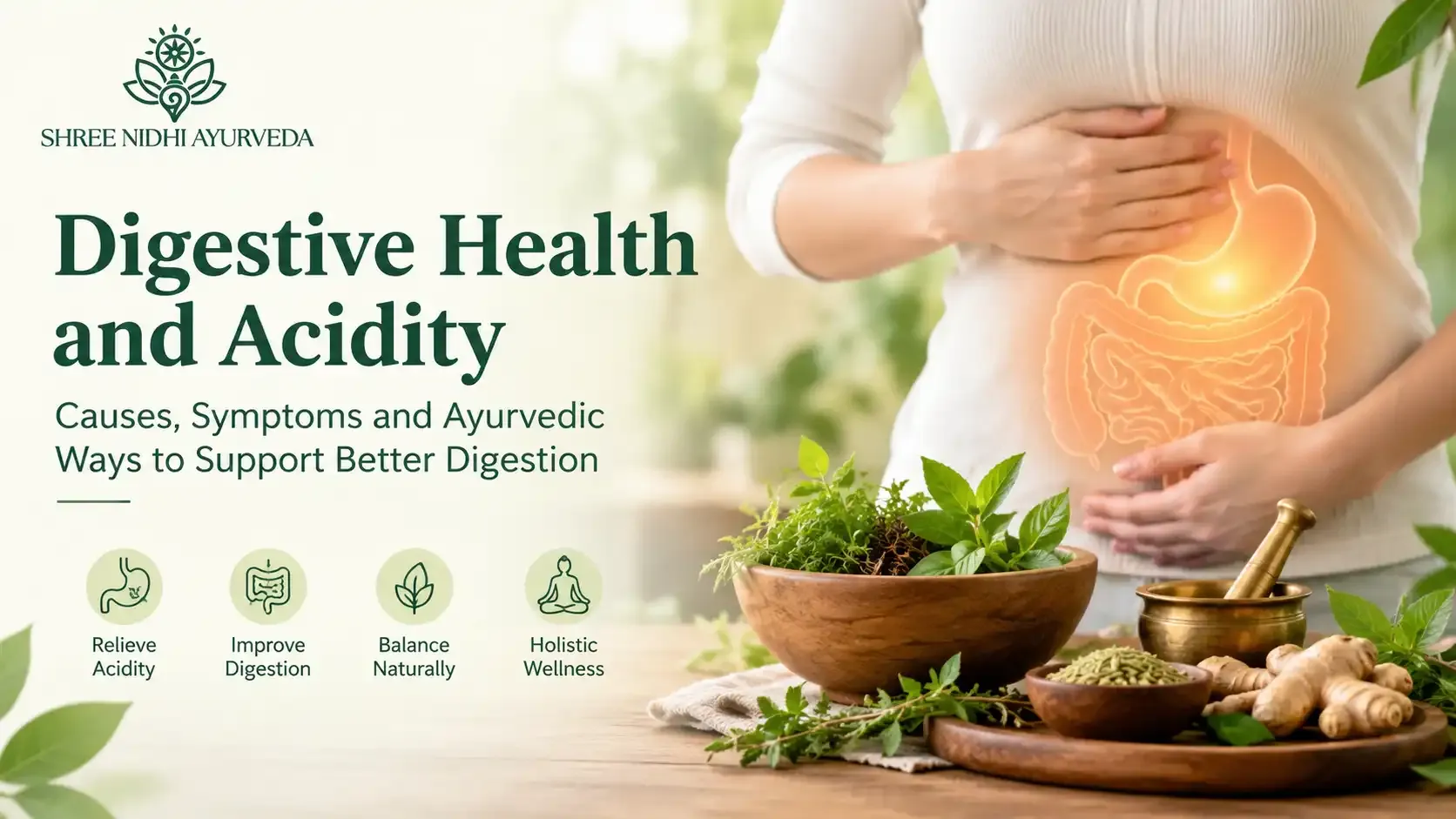 Digestive Health and Acidity: Causes, Symptoms and Ayurvedic Ways to Support Better Digestion