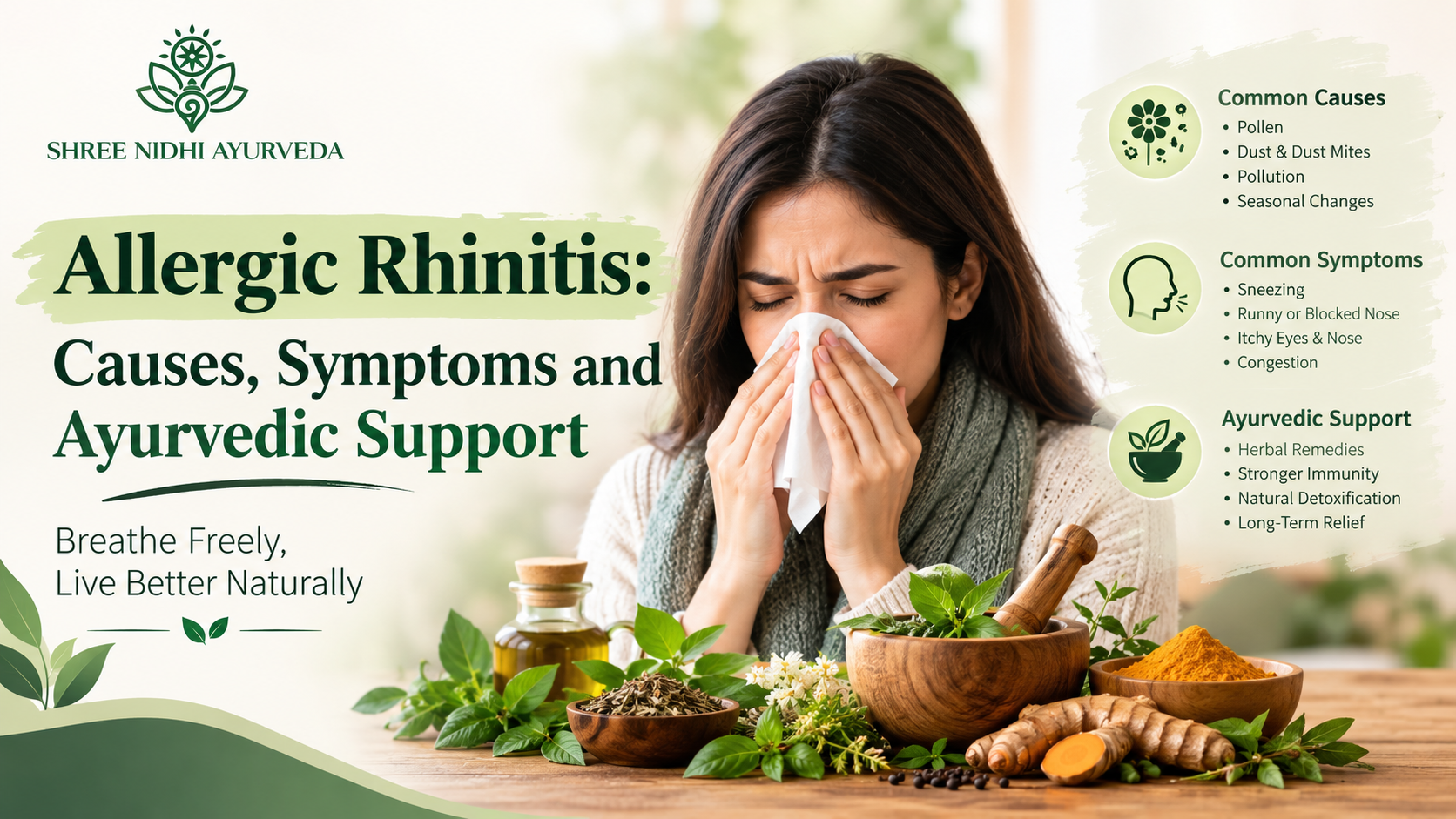 Allergic Rhinitis: Causes, Symptoms and Ayurvedic Support
