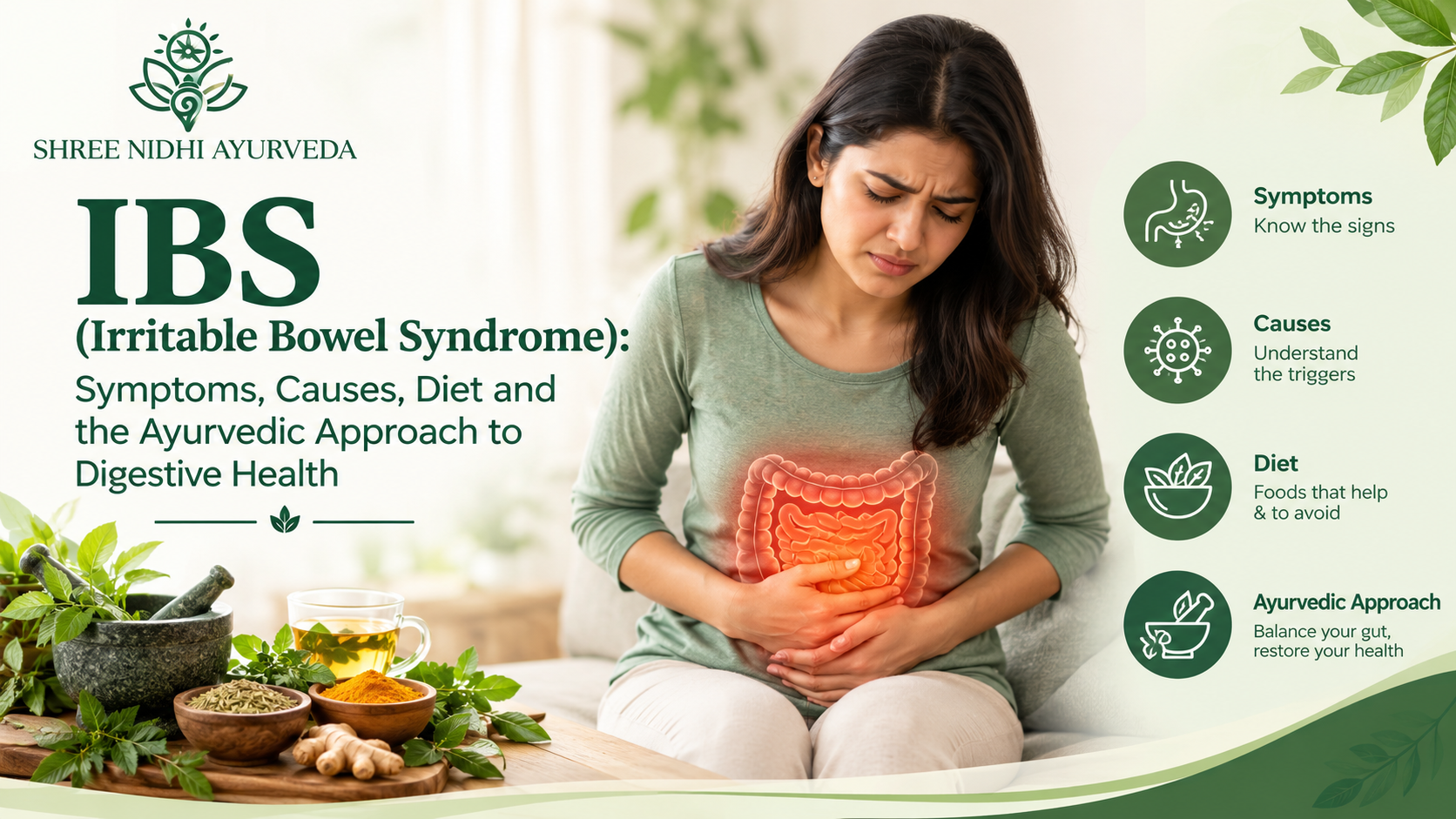 IBS (Irritable Bowel Syndrome): Symptoms, Causes, Diet and the Ayurvedic Approach to Digestive Health